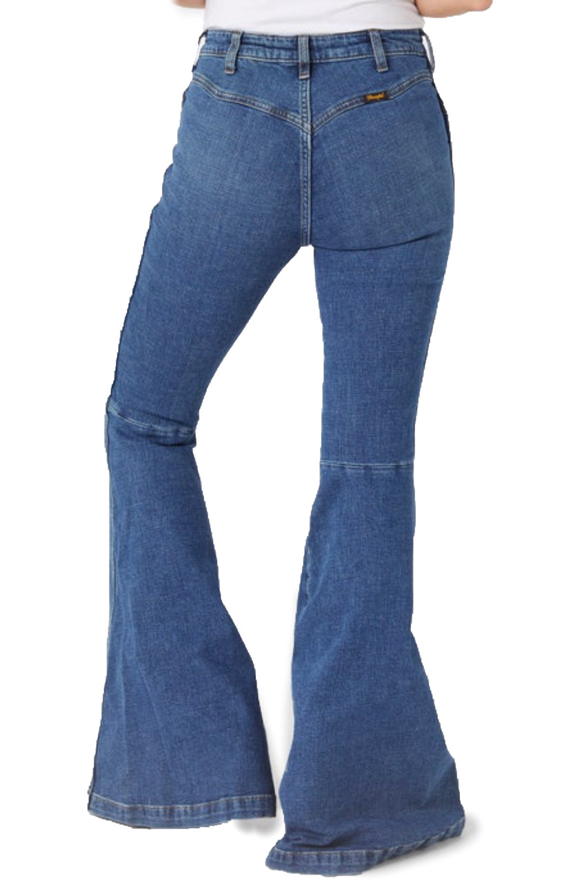 Lds Wrangler Retro Wyetta Trumpet Flare High Rise Jean - 11MPFJW