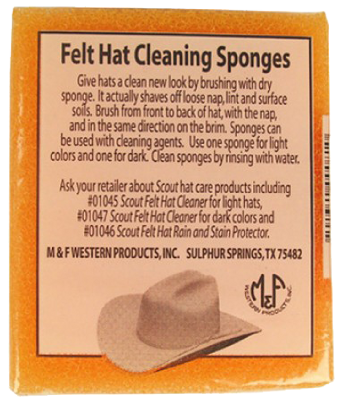 Boot Barn Ranch Hat Cleaning Sponges for Felt Hats