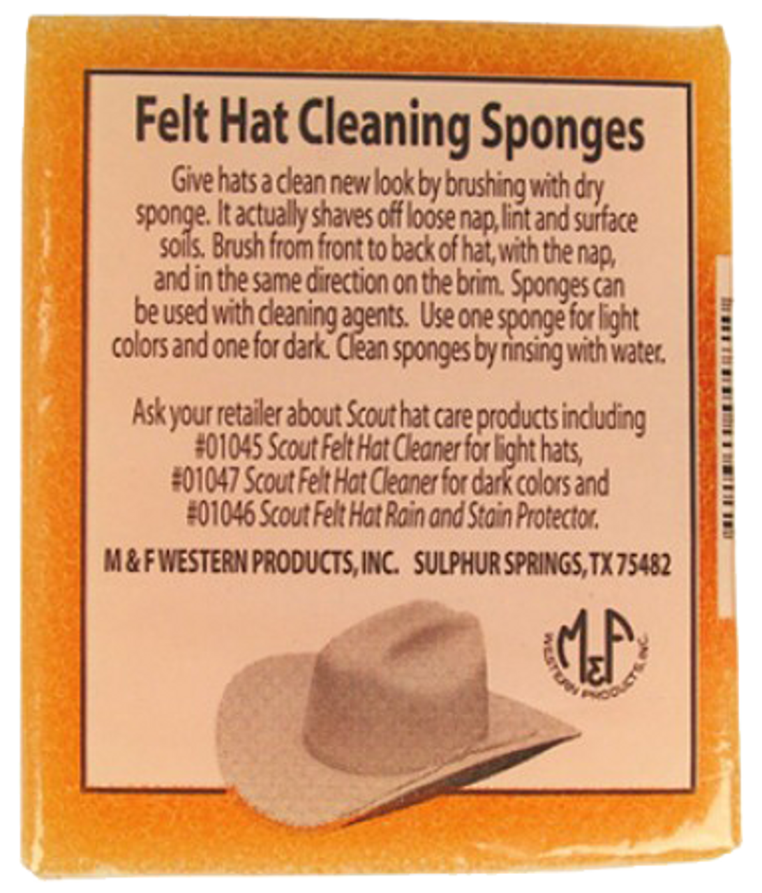 Felt Hat Cleaning Sponge - Stages West