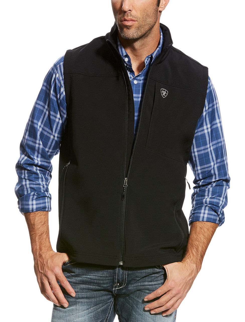 Ariat Men's Vernon 2.0 Softshell Vest - Black