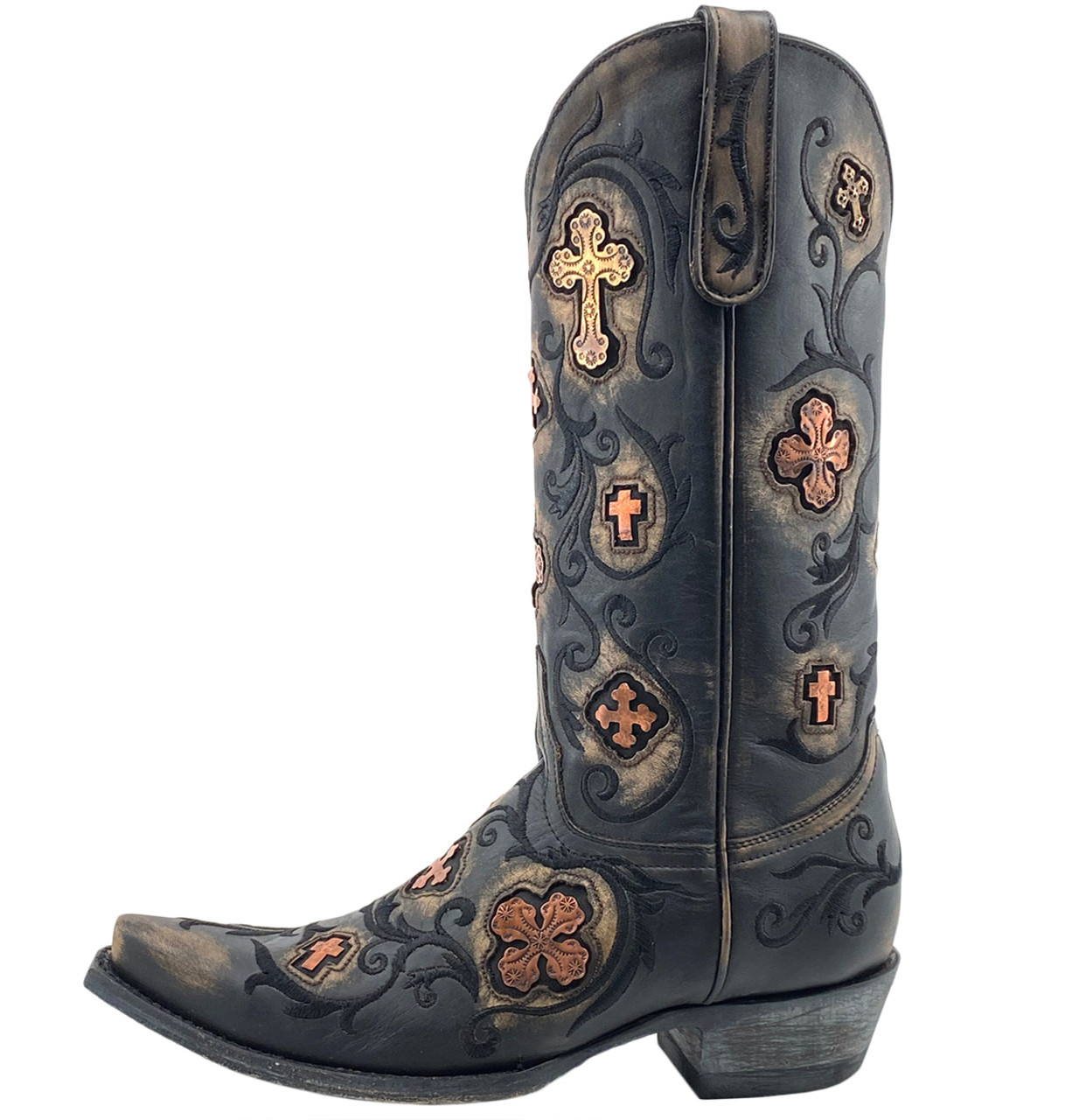 womens cowgirl boots with crosses