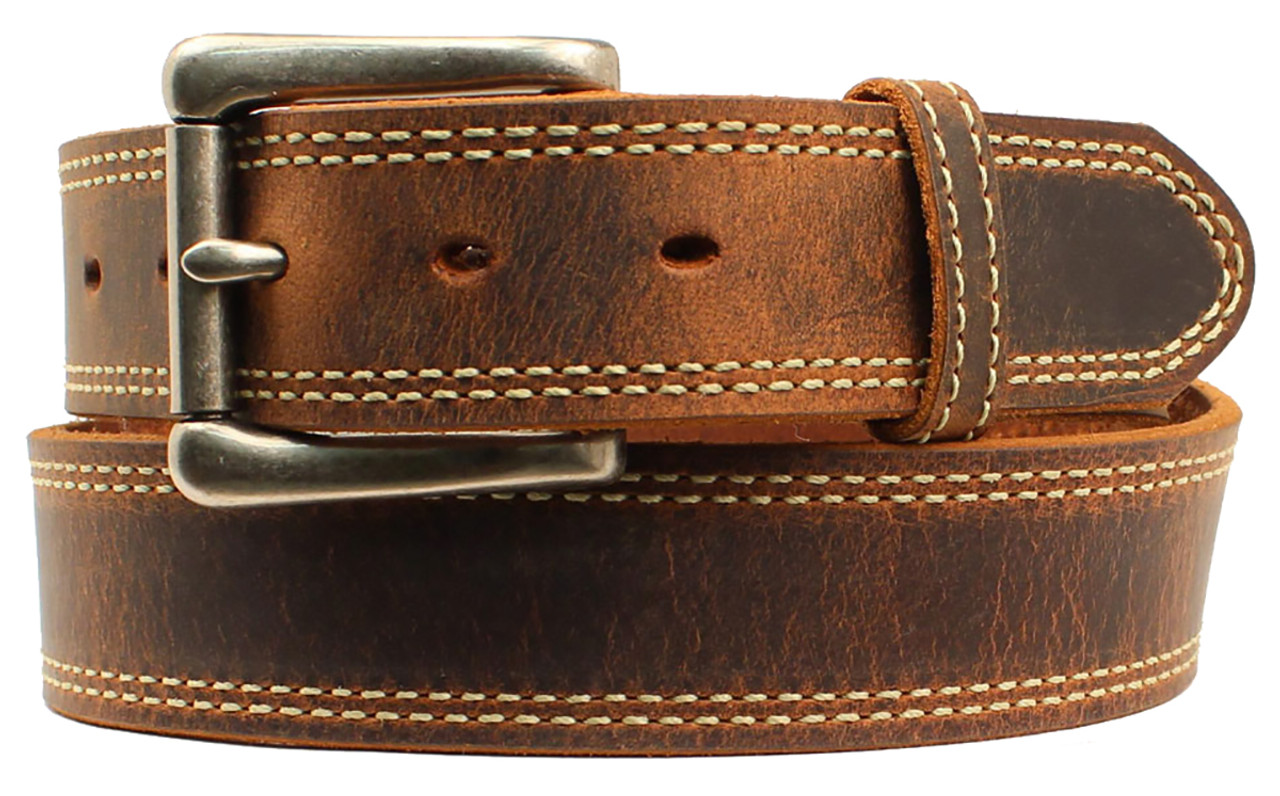 Men's Nocona Austin USA Belt - Medium Brown - Stages West