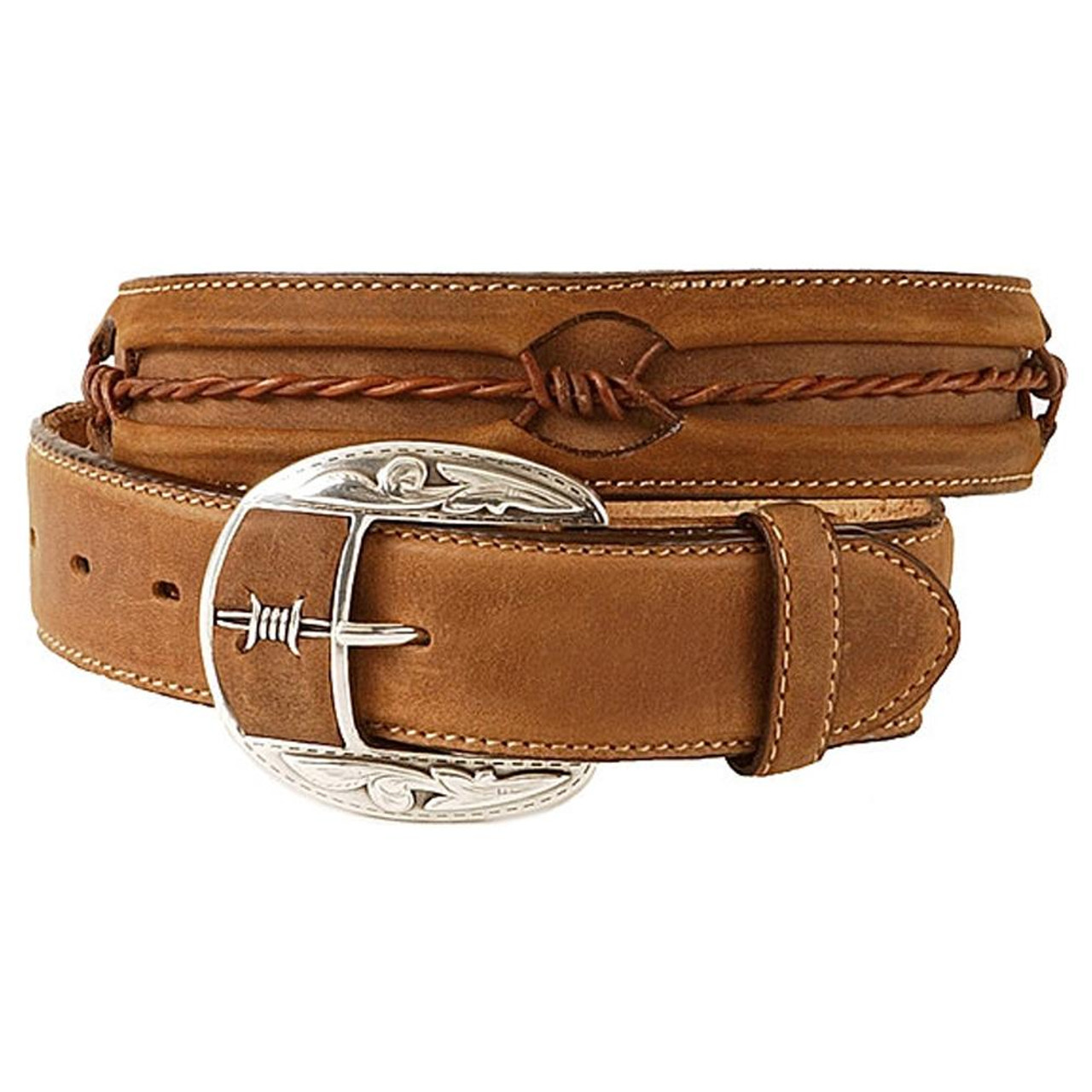 justin ostrich belt