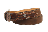 Ariat Men's Basketweave Belt - Aged Bark