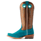 Women's Futurity Boon Western Boot Ancient Turquoise Roughout - 10044399