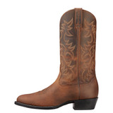 Heritage Western R Toe Cowboy Boot - Distressed Brown -10002204