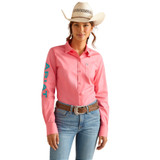 Wrinkle Resist Team Kirby Stretch Shirt - Camellia Rose