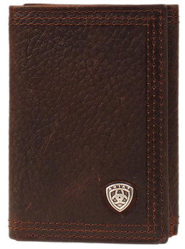 Ariat Mens Dark Chocolate Bi-Fold Wallet