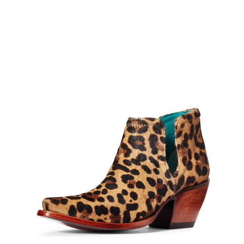 Ladies Dixon Hair Calf Leopard Hair On Shoe Boot- 10033883