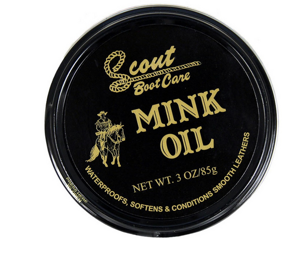 SCOUT MINK OIL TUB - 3 OZ