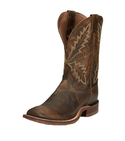 Tony Lama Men's Wide Square Toe Bowie Oak Western Boot