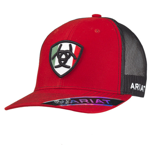 Men's Ariat Snapback Cap R112 Mexican Flag Patch - A300011704