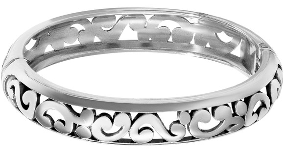 Brighton Women's Contempo Medium Hinged Bangle - Silver