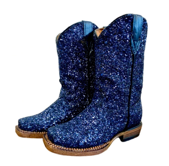 Youth Cobalt Sparkle Western Boot - TMG205101