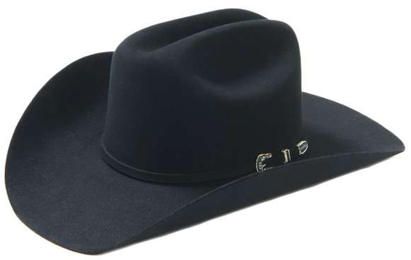 Stetson Skyline 6X Felt Cowboy Hat w/ 4" Brim - Black