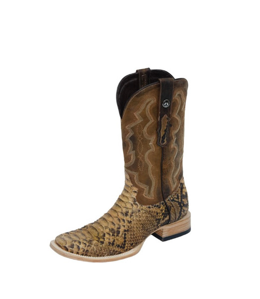 Python Antique Honey Western Boot - TMX200422