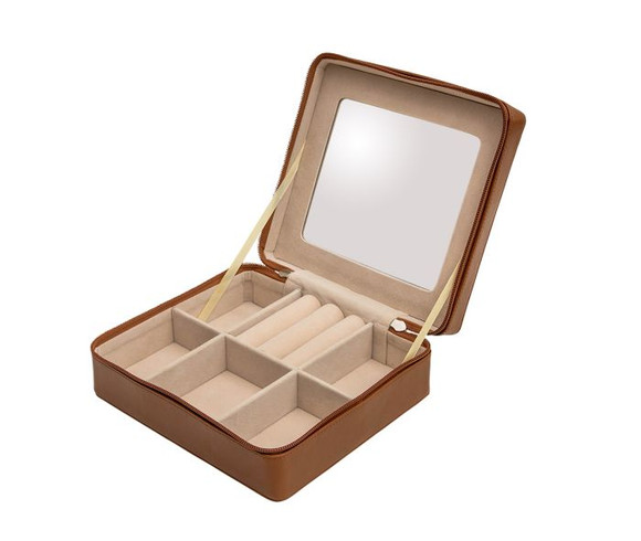 Sisco Jewellry Box Tan/Turqu - S-6960