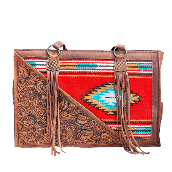 Hand Woven Saddle Blanket Tote - ADBGZ201A