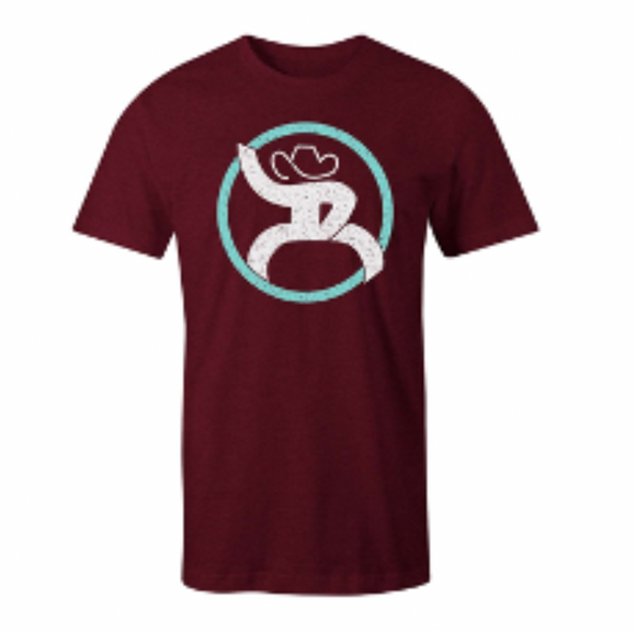 "Roughy 2.0" Youth Men's Cranberry Heather Tee -RT1516MA-Y