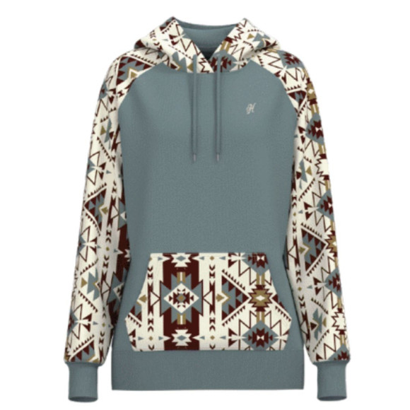 Aztec Pattern Hoodie - HH1258BLCR