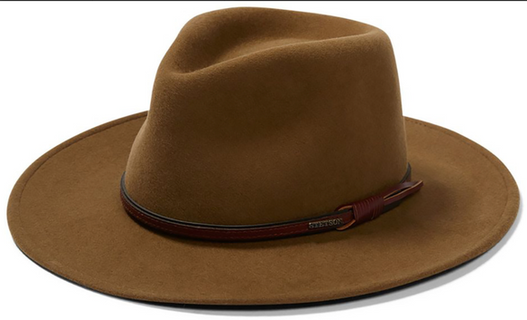 Stetson Bozeman Crushable Wool Hat - Light Brown