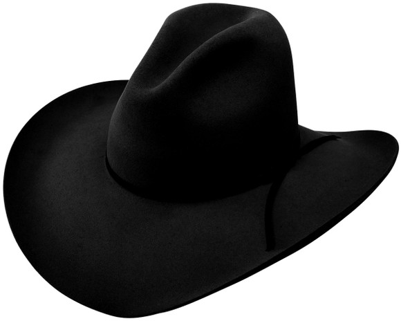 Stetson John Wayne Peacemaker 4X Wool Cowboy Hat - Black