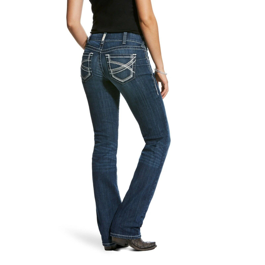 Women's REAL Mid Rise Stretch Ivy Stackable Straight Leg Jean - 10024300