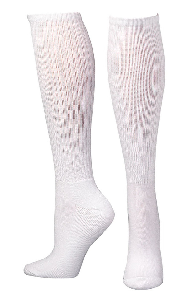 Men's 3 Pack Over-The-Calf Cushioned Sock - White 