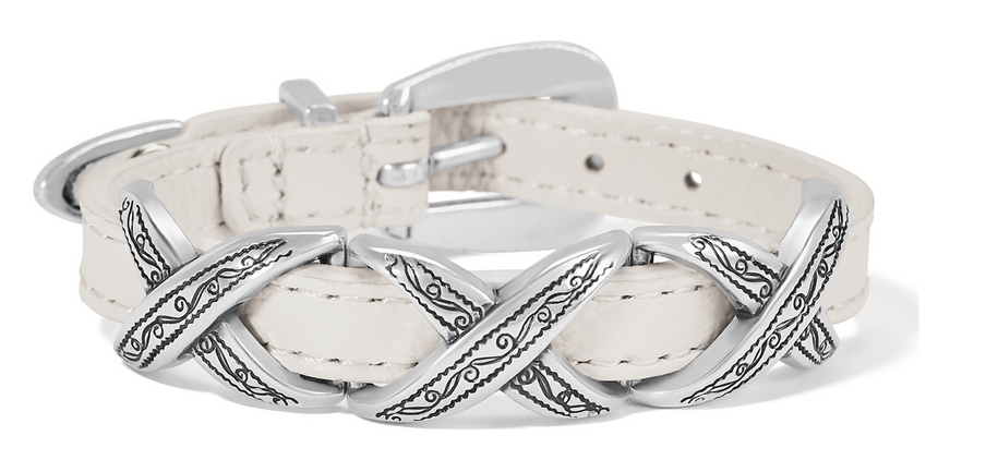 Kriss Kross Etched Bandit Bracelet - 07903E