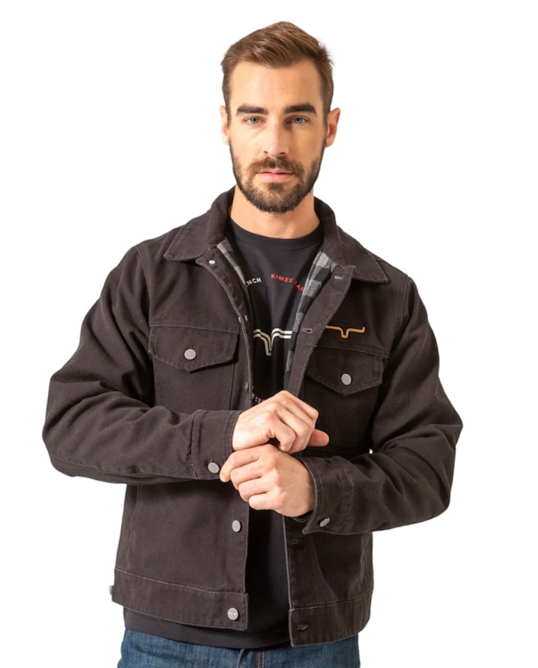 Marshall Canvas Trucker Jacket - MarshallJacket-Black