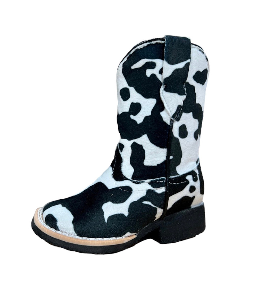 Youth Elsie Cow Print Western Boot - TMI205180