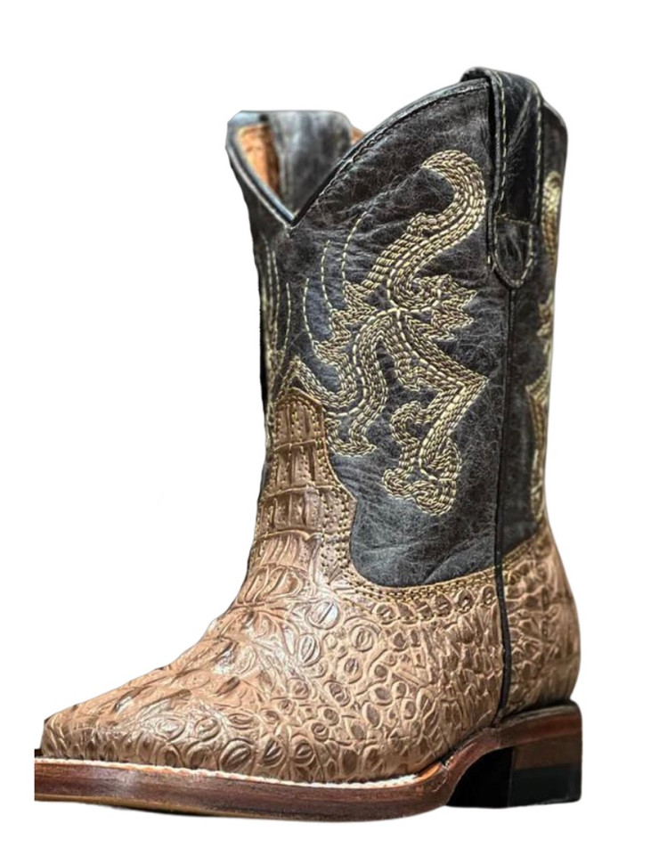 Youth Decker Horn Back Gator Western Boot - TMK205158