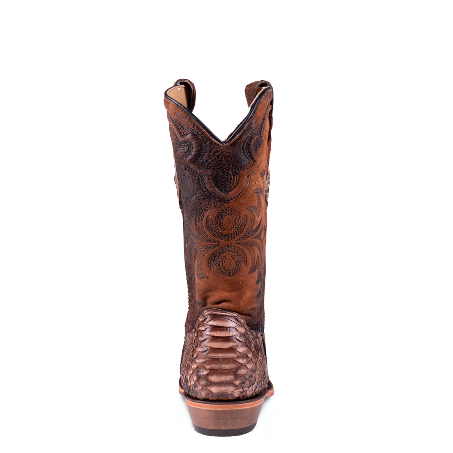 Mens Brown Python/Lamb - A4452