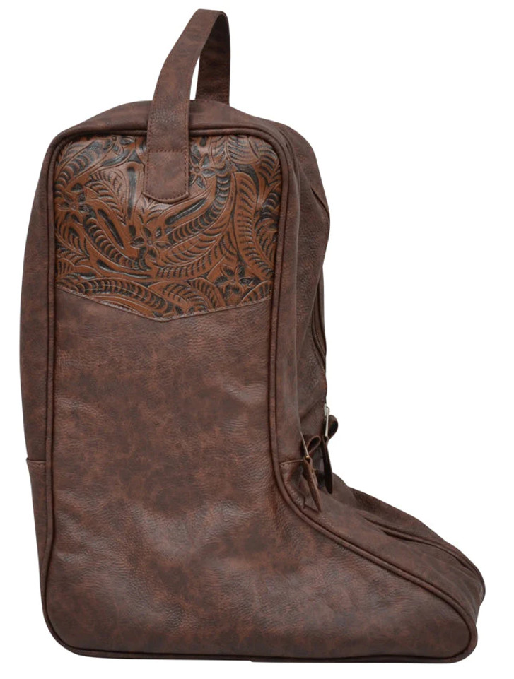Brown Faux Leather Boot Bag - DBB12
