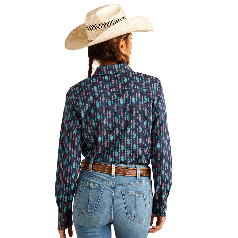 Wrinkle Resist Team Kirby Stretch Shirt - Backwoods Ikat