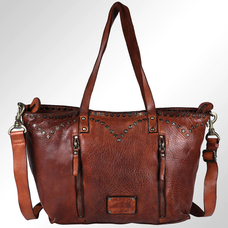 Smooth Leather Tote -SWC135BTAN