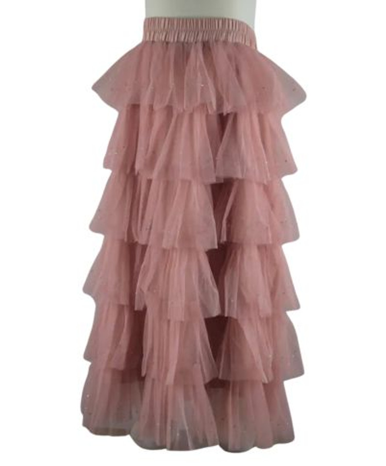 Ankle Length Tulle SKirt -SK0045