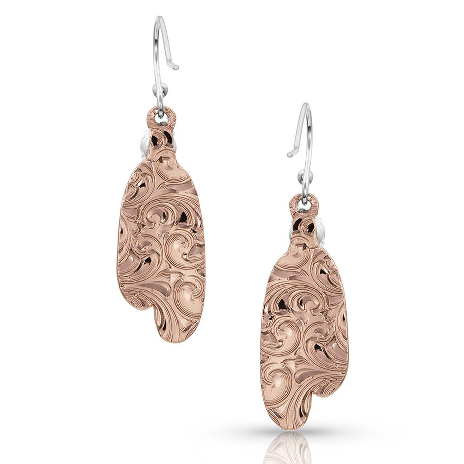 Gift of Rose Gold Freedom Feather Earrings -ER3712RG