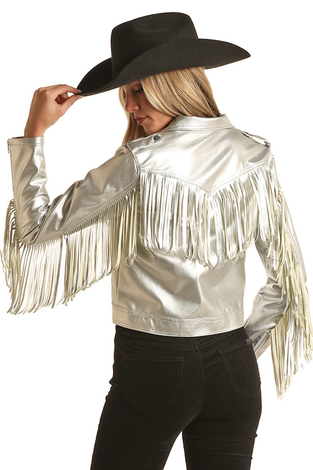 Silver Jacket with Fringe - BW92D03029