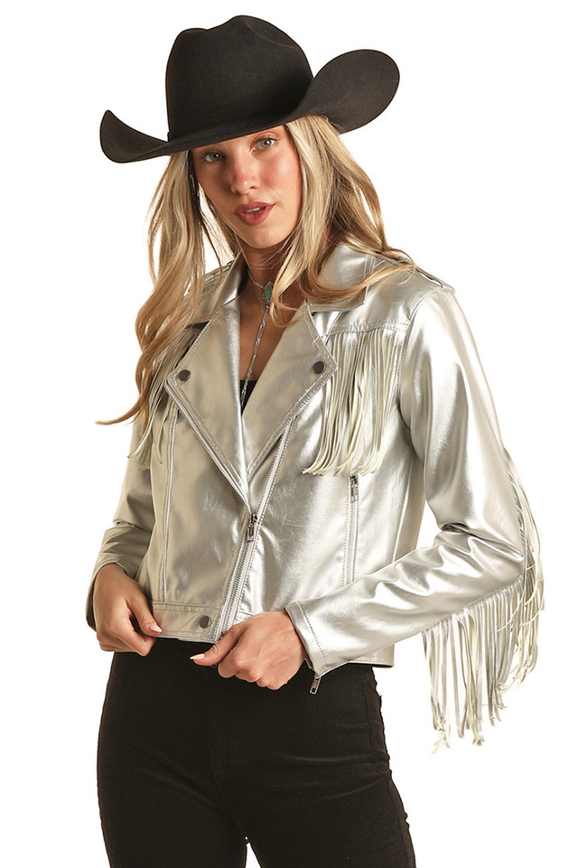 Silver Jacket with Fringe - BW92D03029