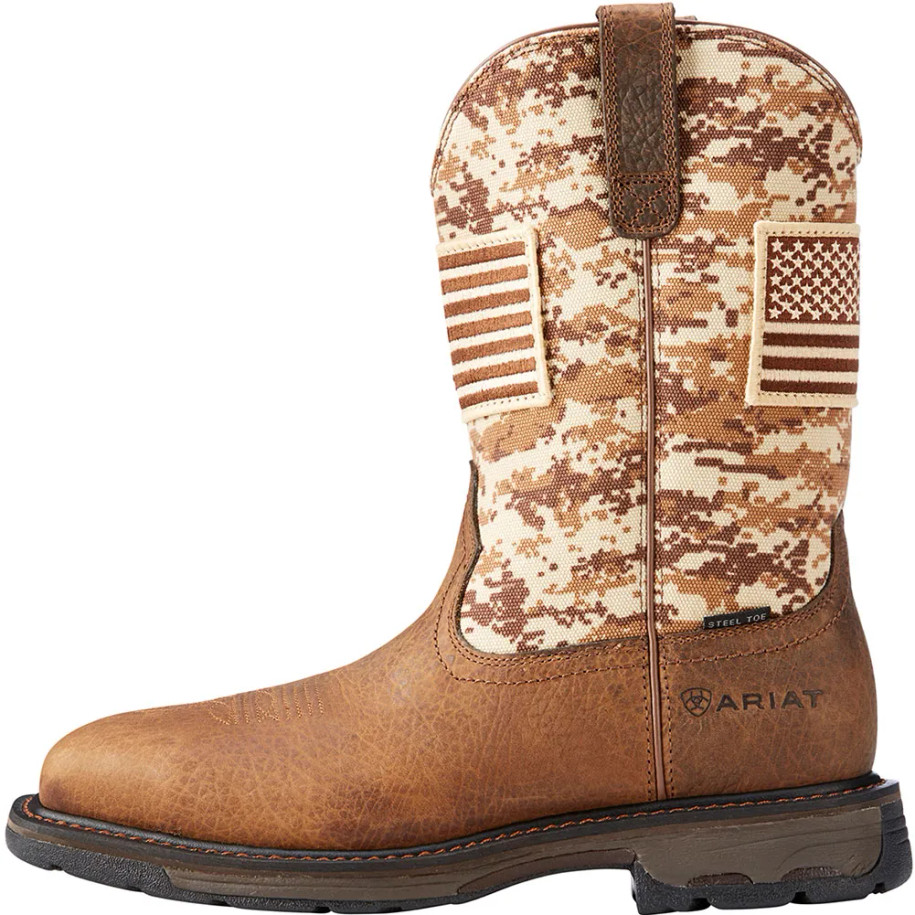 Steel Toe Workhog Patriot Boot - Earth