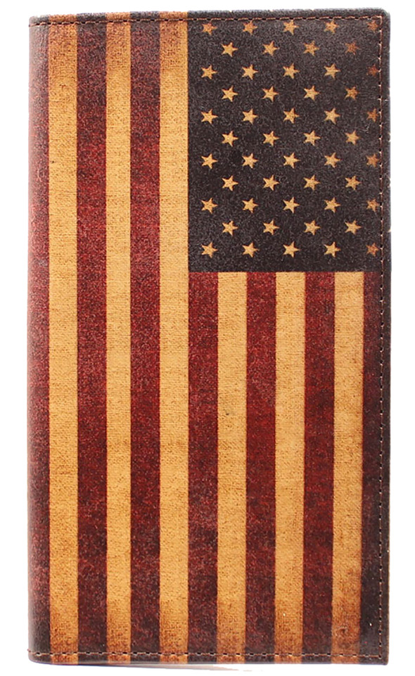 Men's Nocona Vintage USA Flag Rodeo Wallet - Multi