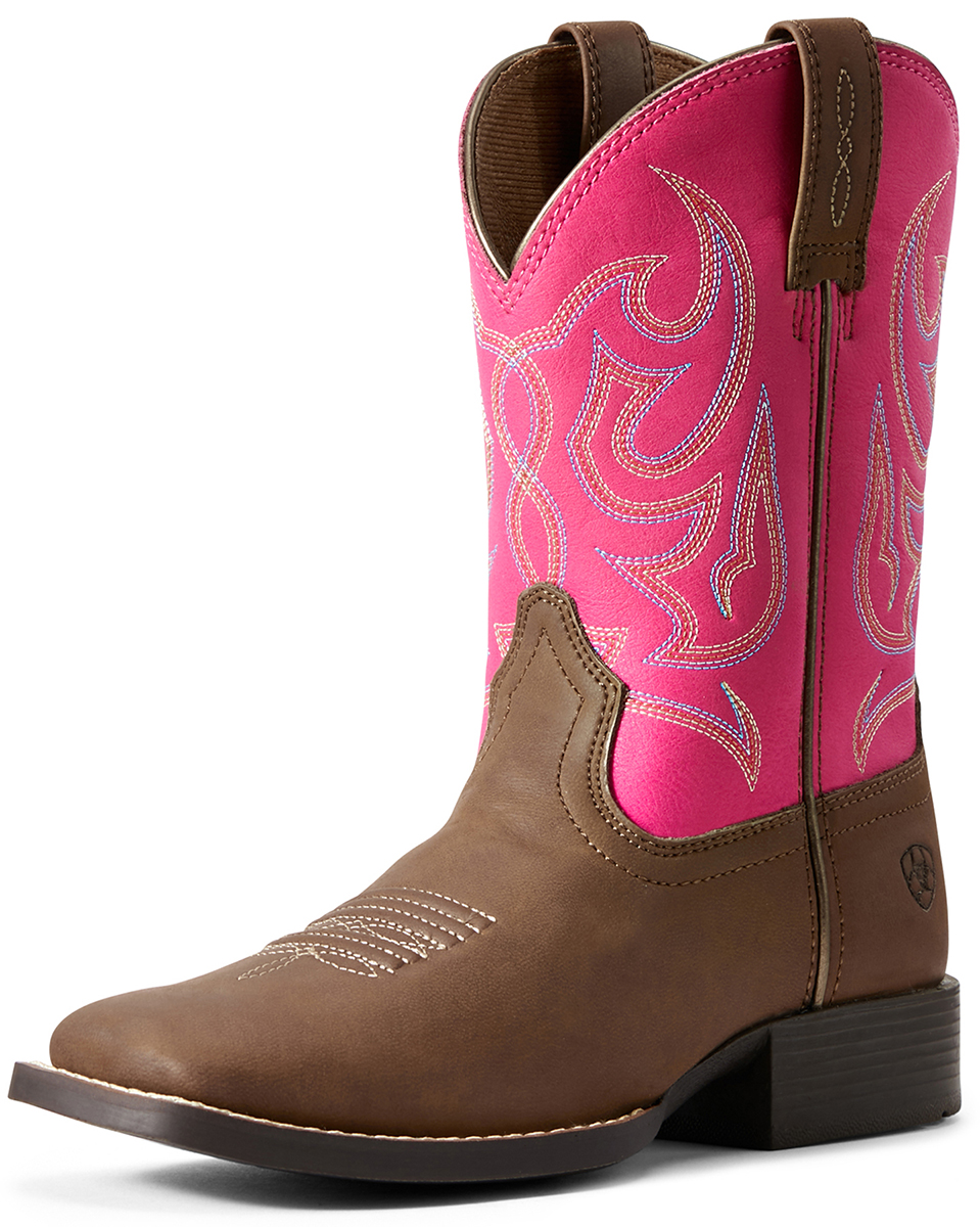 Ruin Utålelig i mellemtiden Ariat Youth Champ Brahma Cowgirl Boots - Brown - Stages West