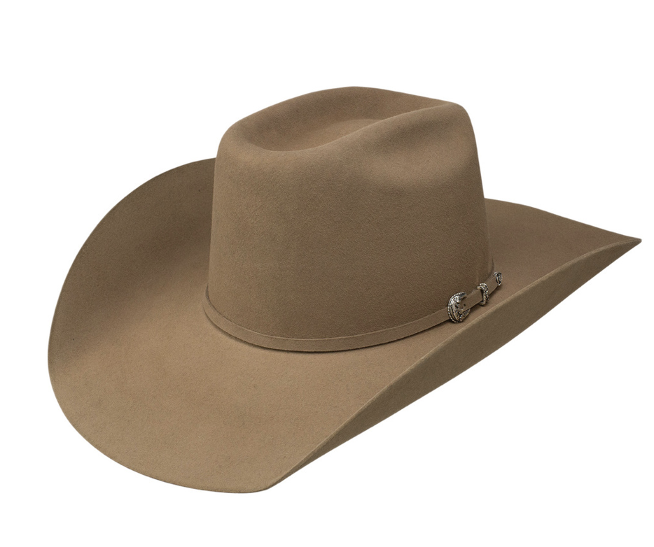 Men's Wool Felt Cowboy Hat in Black - Accessories