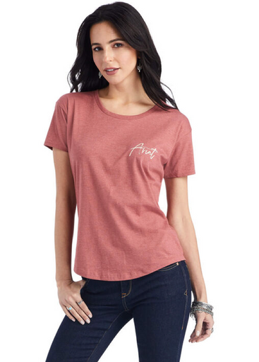 Ariat Sunset Lockup Graphic Print SS Tee - 10042724 - Stages West