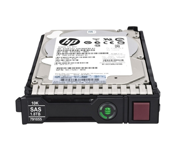 791055-001 HPE 1.8TB 2.5inch Small Form Factor (SFF) 10000RPM 12Gbps SAS 512e Smart Carrier Hot-Swap Enterprise Hard Drive for ProLiant G8 G9 G10 Servers (New Retail Box with 3 Years Warranty)
