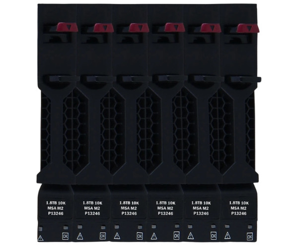 R0Q66A HPE MSA 10.8TB (1.8TB x6) 2.5inch SFF 10000RPM 12Gbps SAS M.2 Enterprise Hard Drive Bundle for MSA 1060 2060 Storage Arrays (New in Factory Sealed with 3 Years Warranty)