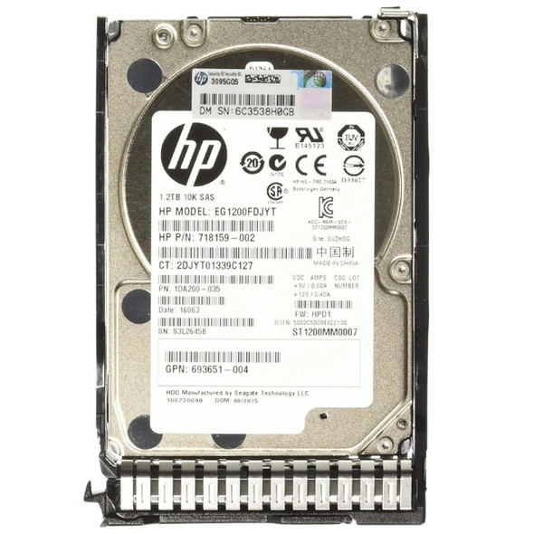 E7W474 HPE MSA 1.2TB 2.5inch SFF 10000RPM 6Gbps SAS Dual Port MSA Carrier Enterprise Hard Drive for Modular Smart Array 1040 2040 Storage (New  Factory Sealed with 3 Years Warranty)