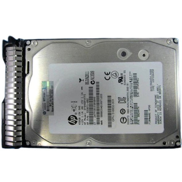 653951-001 HPE 450GB 3.5inch Large Form Factor(LFF) 15000RPM 6Gbps SAS Dual Port Smart Carrier Enterprise Hard Drive for ProLiant Generation8 Generation9 Servers (New Bulk with 90 Days Warranty)