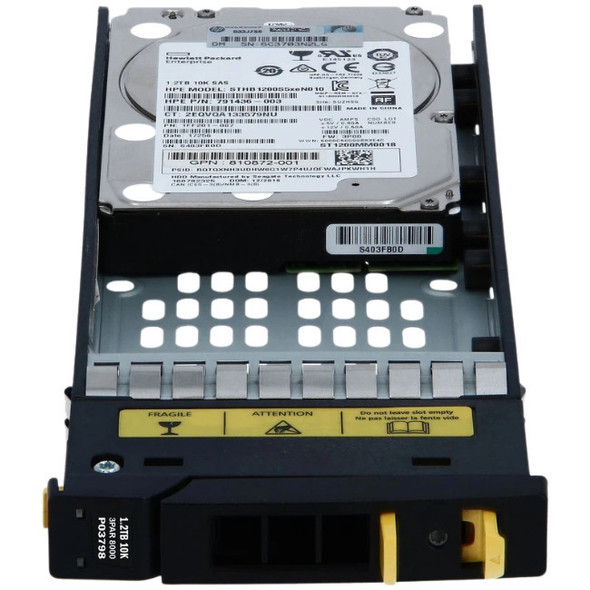840459-001 HPE 1.2TB 2.5inch SFF 10000RPM 12Gbps SAS Dual Port Hot-Swap 3PAR Hard Drive for StoreServ 8000 Series Enclosures (New Spare Sealed with 1 Year Warranty)